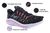 Kit 3 Pares De Tênis Caminhada Academia Runway Training Feminino - Cinza/Verde-Água E Marinho/Pink E Preto/Pink - loja online