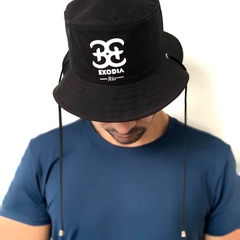 Chapéu Bucket hat preto - EXODIA RIO BEACHWEAR