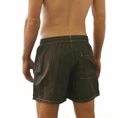 Shorts em Nylon de Poliamida Marrom (Com Bucket Hat Brinde) - comprar online