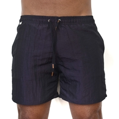 Shorts em Nylon de Poliamida Preto Açaí (Com Bucket Hat Brinde)