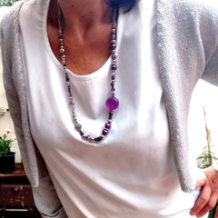 bijouterie - collar de moda violeta