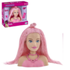 Barbie Mini Styling Head Special Hair Rosa
