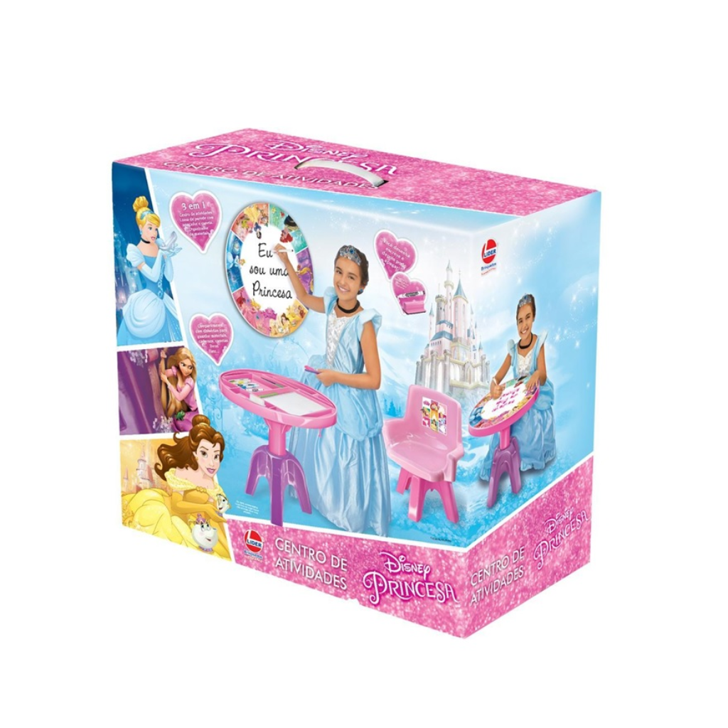 Kit Mesa e Cadeira com Jogos Princesa Sofia Multibrink - Multikids