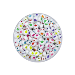 Plastico Plano Estrellas Multicolor 7mm