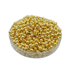 Bolitas de Metal Dorado 3 mm - comprar online