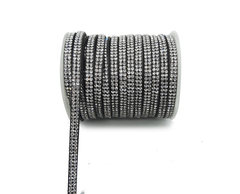 Rollo Gamuza con Strass 2 lineas x 10 Yardas - comprar online