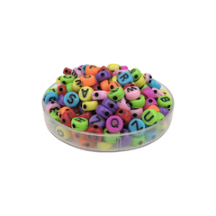 Plastico Plano Letras Color Pleno Redondas 7mm en internet