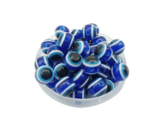 Ojos turcos redondos 8 mm Azul - comprar online