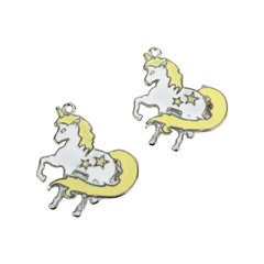 Unicornio con Estrellas Esmaltado x 5 unidades - ALMACEN DE ARMADO