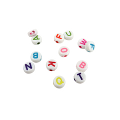 Plasticos Letras Blancas Planas Colores 7 mm - ALMACEN DE ARMADO