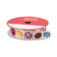 Cinta Estampada Donas 2 cm x 10 mt - comprar online