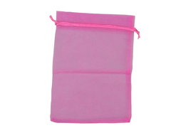 Bolsa Organza Fucsia por Unidad 7x9cm - Materia Prima MDP