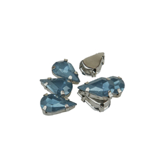 Gemas Engarzada Opalina Gota 08x13 mm - ALMACEN DE ARMADO