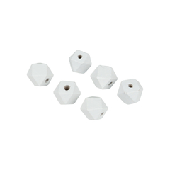 Madera Hexagonal Blanca 15mm