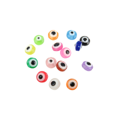 Ojos turcos planos 6 mm Mix Color - tienda online