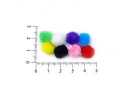 Pompones Sintéticos Surtidos 1.0 cm - comprar online