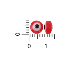 Ojos turcos planos 8 mm Rojo - comprar online