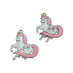 Unicornio con Estrellas Esmaltado x 5 unidades - ALMACEN DE ARMADO