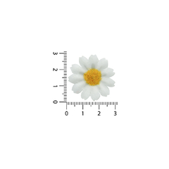 Flores Margaritas 2,5 cm de Tela x 20 unidades - comprar online