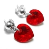 AR0262 - AROS PASANTE PLATA 925 CRISTAL HEART 10MM