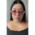 Óculos Durden - Rosa Clear na internet