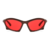 Óculos Luke - Marrom e vermelho - comprar online