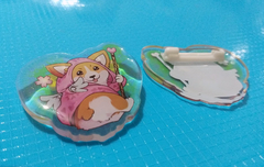 CORGI HEALER - PIN de acrílico - 5cm - OrenJuiceArt