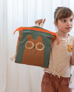 MOCHILA INFANTIL oso Humberto - Maicha- Deco textil artesanal y accesorios funcionales