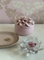 Pote decorativo flor em cerâmica - rosa bebê - Casamia