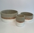 Kit 2 cachepots cimento com friso cobre - Casamia