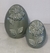 Imagem do Ovo decorativo Cerâmica Flor Verde - tamanho M