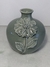 Vaso Decorativo Cerâmica com flores Verde
