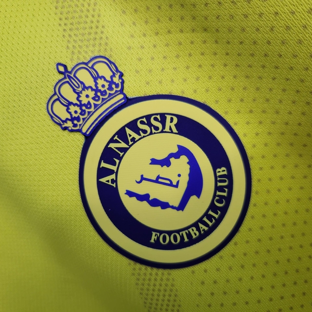 Camisa Al-Nassr FC Home 2022/2023 Amarela e Azul – Versão Torcedor