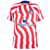 Camisa atlético de Madrid Home 22/23 Nike Masculina Vermelho e Branco, é inspirada no rio Manzanares. o modelo traz as tradicionais listras vermelhas e brancas em curvas, como se fossem os meandros do rio.