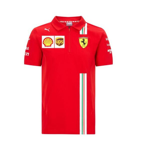 Camisa Polo Ferrari Puma 2021 Masculina Vermelha