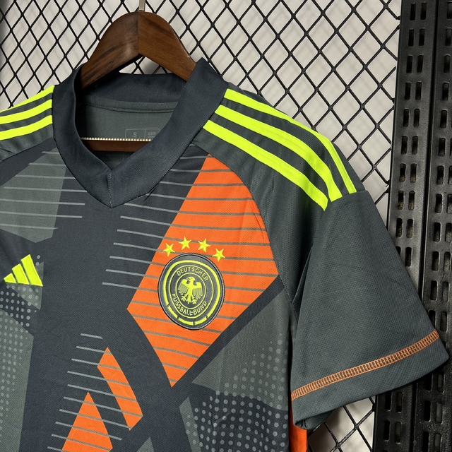 Camisa Goleiro Alemanha 2024 Adidas Eurocopa Preto Casa do Manto