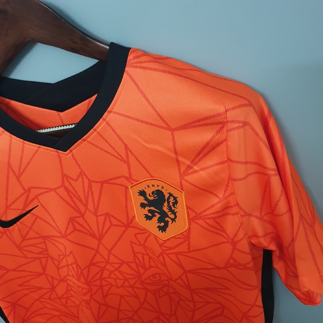 Camisa Holanda Home 2008 Masculina Torcedor Nike - Laranja