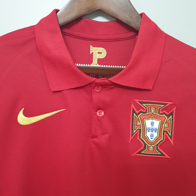 Camisa Portugal Home 20/21 Nike Masculina Torcedor Vermelha