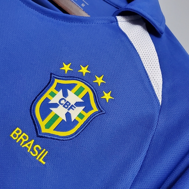 Camisa Brasil Nike 22/23 Copa do Mundo Masculina Torcedor Azul