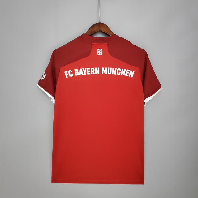Camisa Bayern Munique Home 21/22 Masculina Torcedor Vermelha