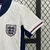 Kit-Infantil-Titular-Inglaterra-Home-24-25-Nike-Branco-Unissex-Torcedor-Futebol-Eurocopa-Fifa-Foden-Kane-Bellingham-