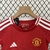 Kit-Infantil-Titular-Manchester-United-24-25-Adidas-Home-Vermelha-Unissex-Torcedor-Futebol-Authentic-Oficial-Red-Devils-Premier-League-Old-Traford-