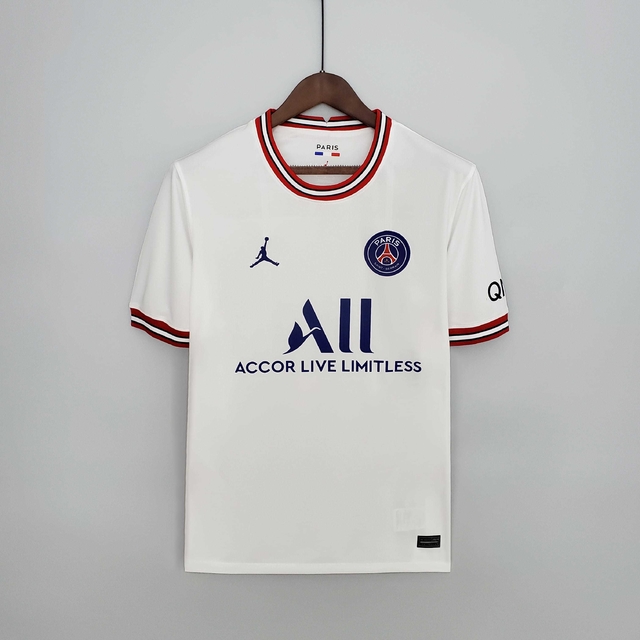 Camisa Paris Saint Germain Fourth 21/22 Nike Masculina Torcedor Branca