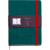 Caderneta Clássica Sem Pauta - Verde Escuro/Vermelho (14 x 21 cm)