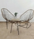 Juego de muebles jardín (2 sillas mecedoras + 1 mesa) - comprar online
