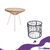 Juego de muebles jardín (1 silla acapulco + 1 mecedora + mesa) - comprar online