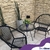 Juego de muebles de jardín (2 sillas Asunción + 1 sillón doble + 1 mesa) - comprar online