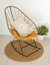 Juego de muebles jardín (1 silla acapulco + 1 mecedora + mesa) - DecoGlow!