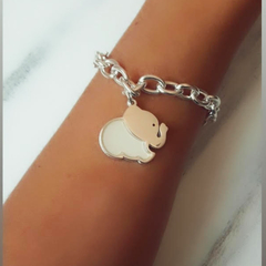 PULSERA DE ACERO BLANCO ELEPHANT