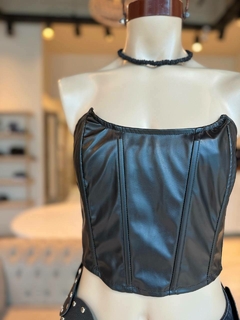 TOP CORSET ENGOMADO GAJOS - comprar online